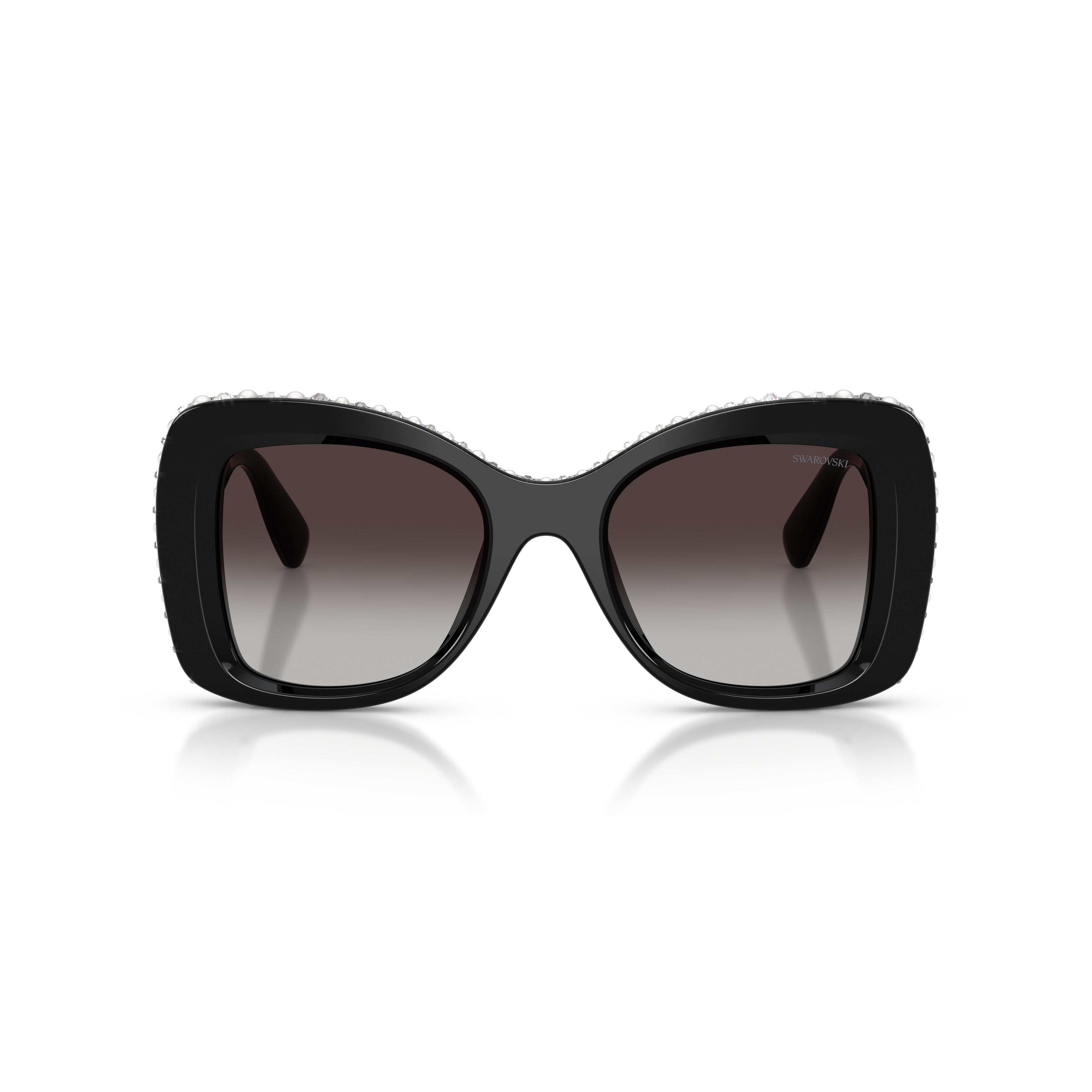 0Sk6062U Oversized Square Sunglasses with Crystal Accents