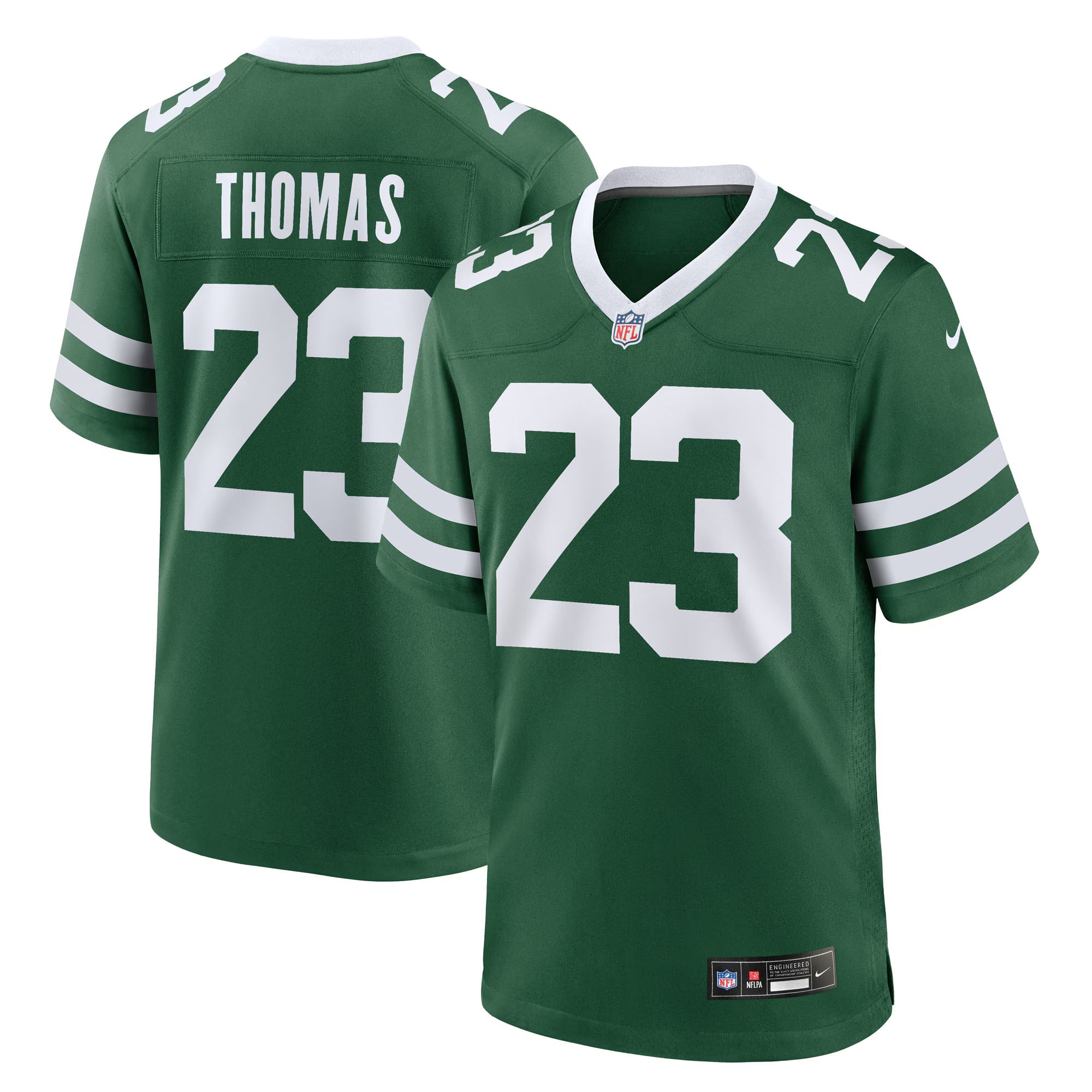 New York Jets Azareye'h Thomas Legacy Green Team Game Jersey