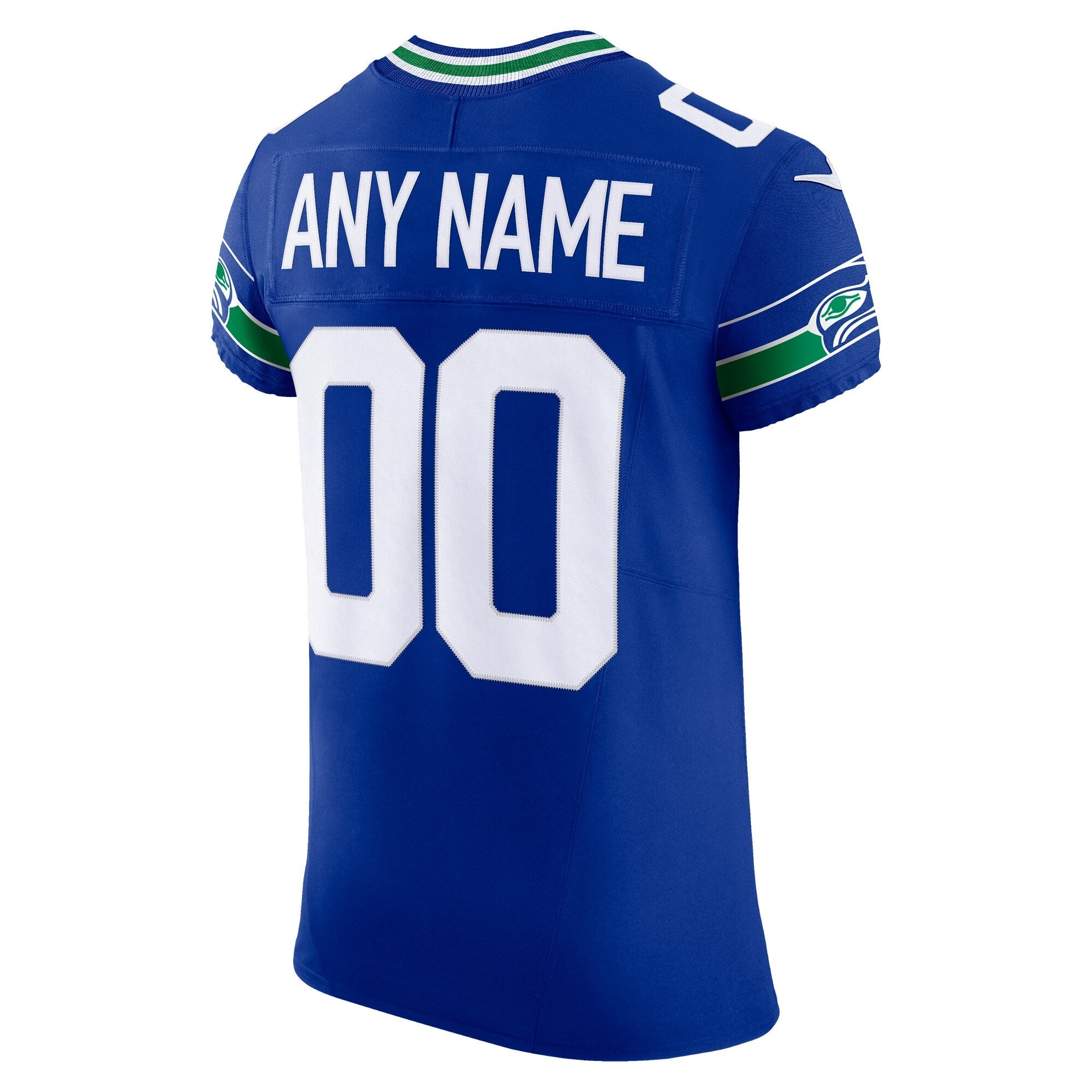 Seattle Seahawks Royal Alternate Vapor F.U.S.E. Elite Custom Jersey
