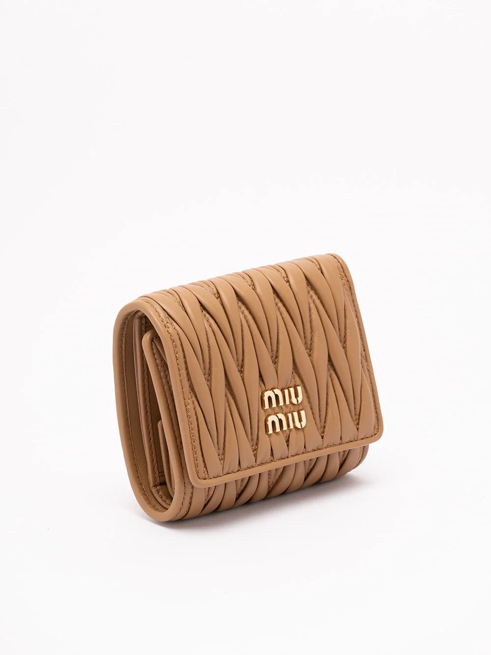 Miu Miu Women Small Matelassé Nappa Leather Wallet
