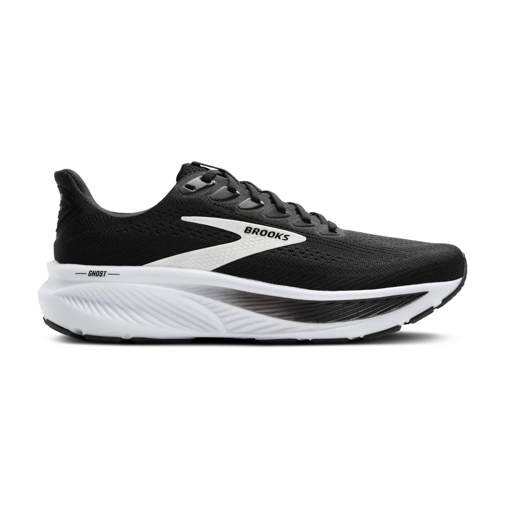 Men's Ghost 17 Running Shoes In Black/white