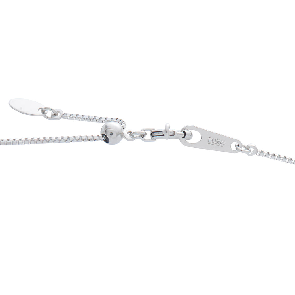 LB Exclusive Platinum 1.03ct Diamond Cross Pendant Necklace MF41-041326