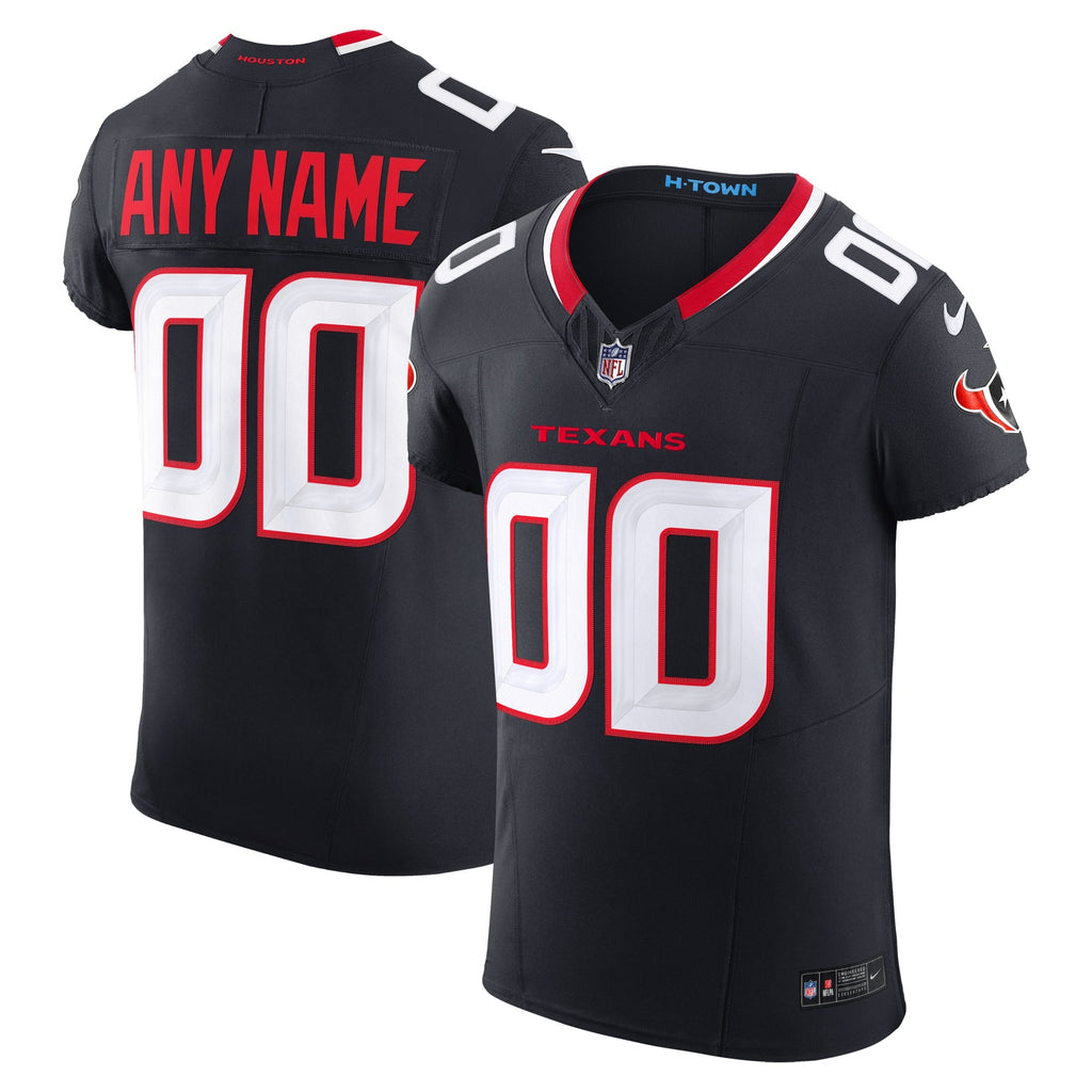 Houston Texans Navy Team Vapor F.U.S.E. Elite Custom Jersey