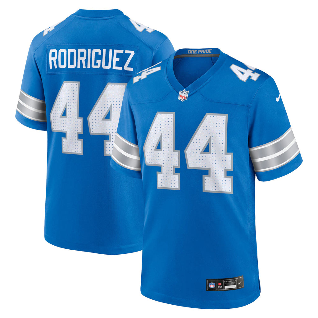 Detroit Lions Malcolm Rodriguez Blue Game Jersey