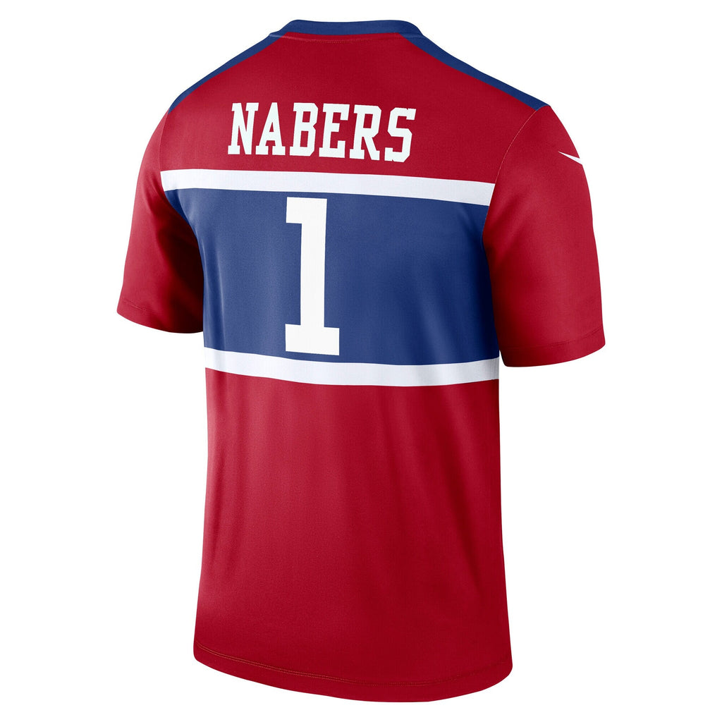 New York Giants Malik Nabers Red Legend Player Performance Top