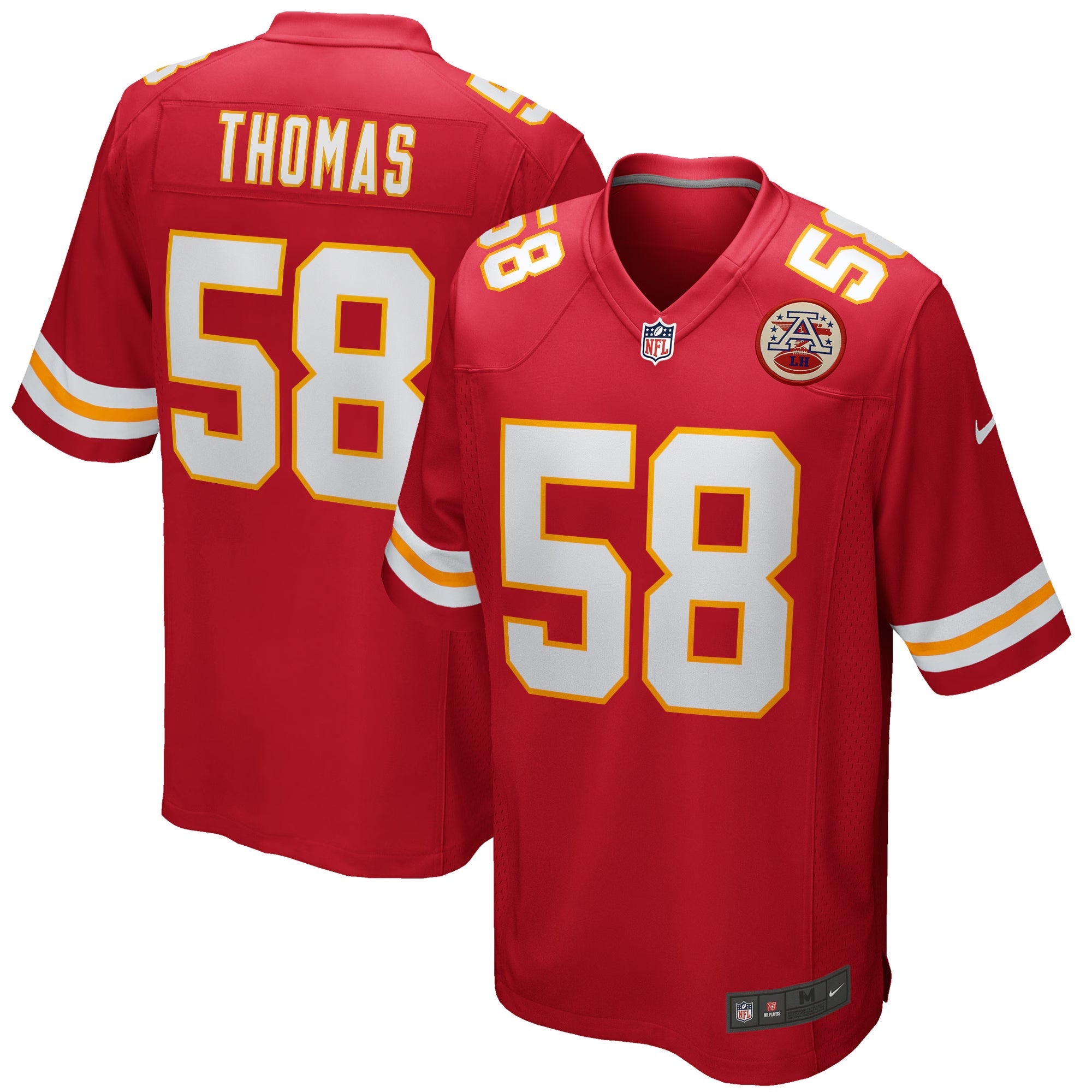 Kansas City Chiefs Derrick Thomas Red Game Retired Player Jersey