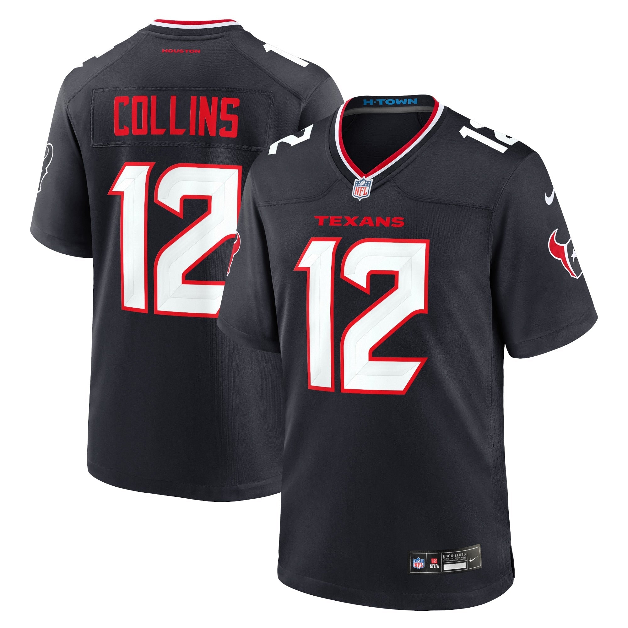 Houston Texans Nico Collins Navy Game Jersey