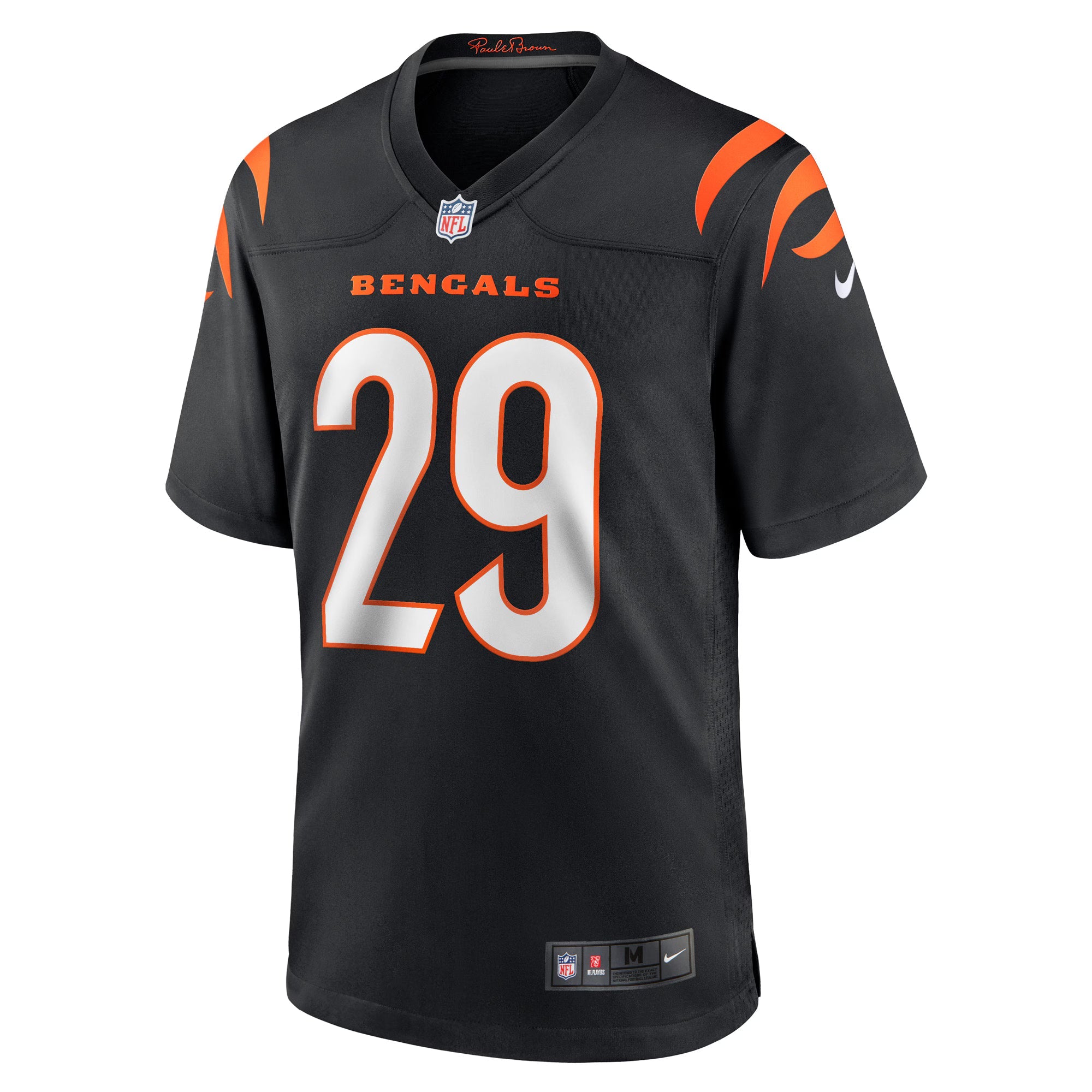 Cincinnati Bengals Cam Taylor-Britt Black Game Player Jersey