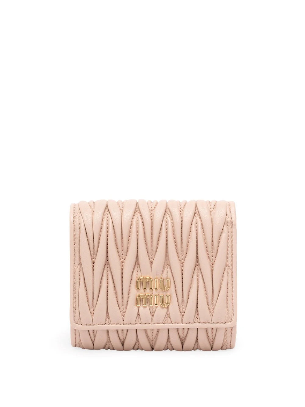 Miu Miu Women Small Matelassé Nappa Leather Wallet