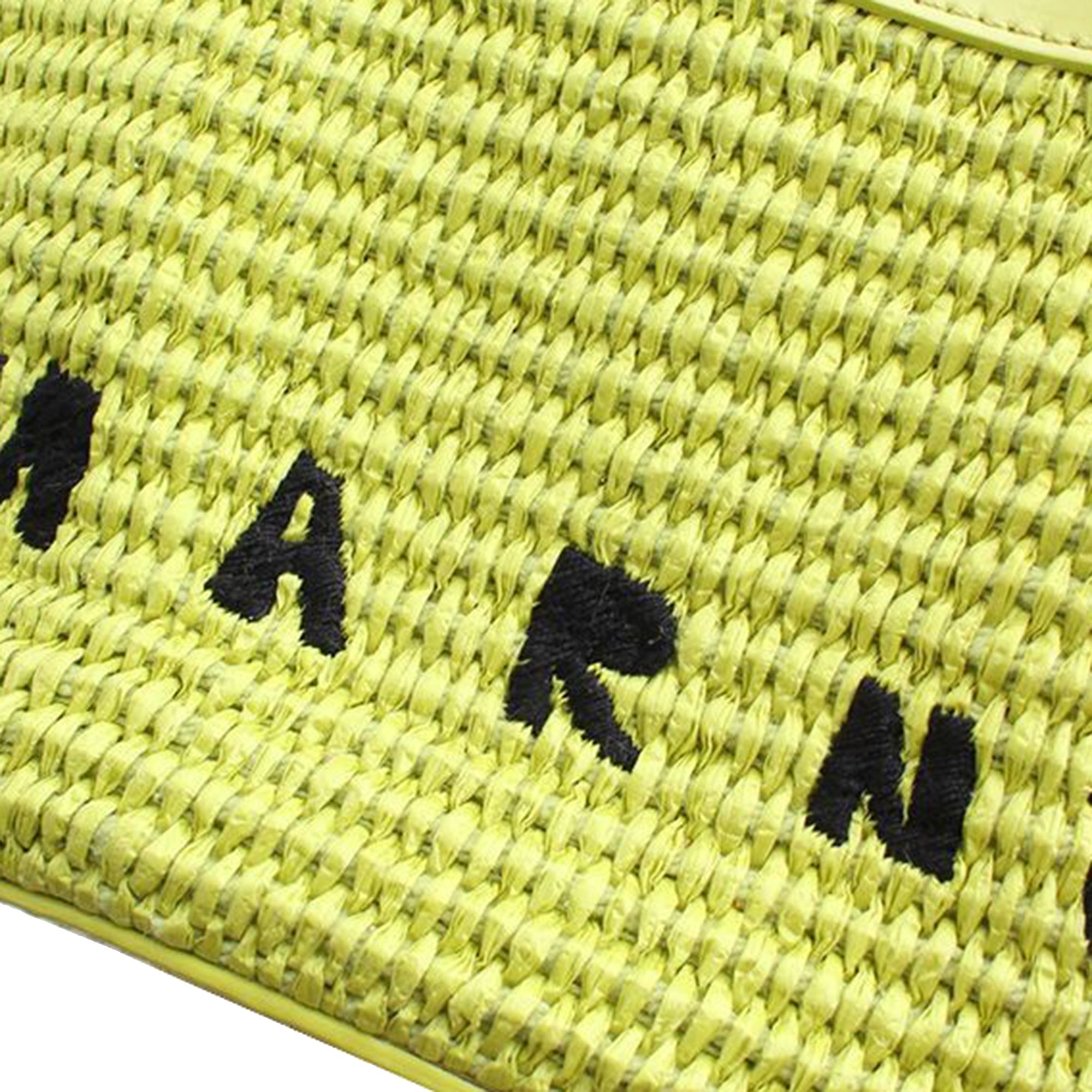 Weaving Lime Mini Fabric Crossbody Bag