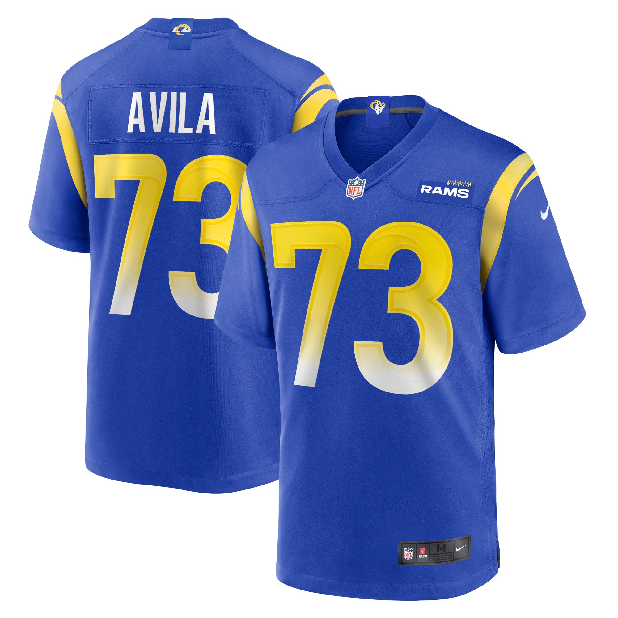 Los Angeles Rams Steve Avila Royal Home Game Jersey