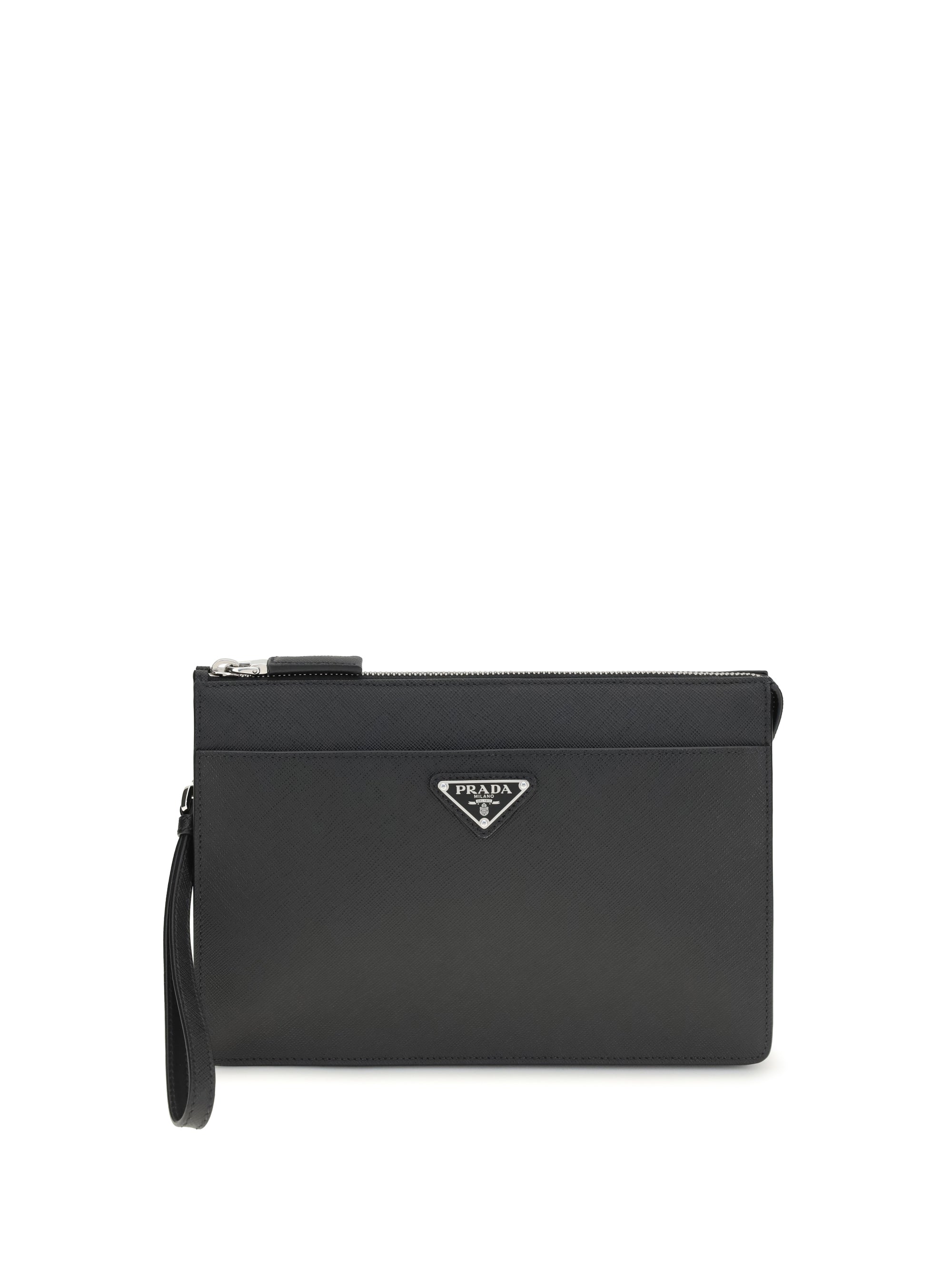 Prada Men Leather Pouch