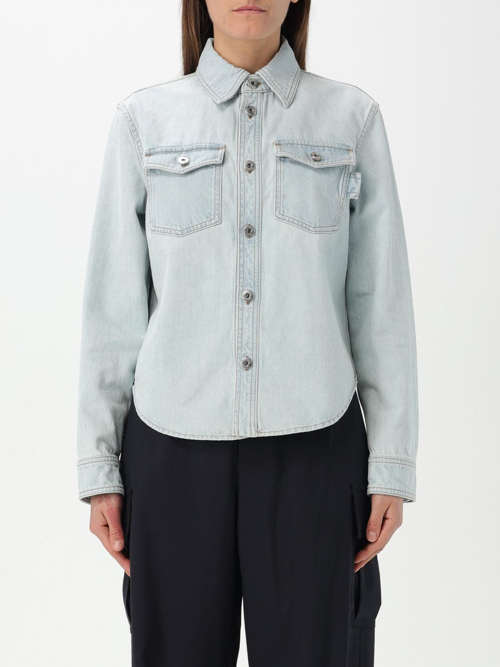 Bottega Veneta Shirt Woman Stone Washed