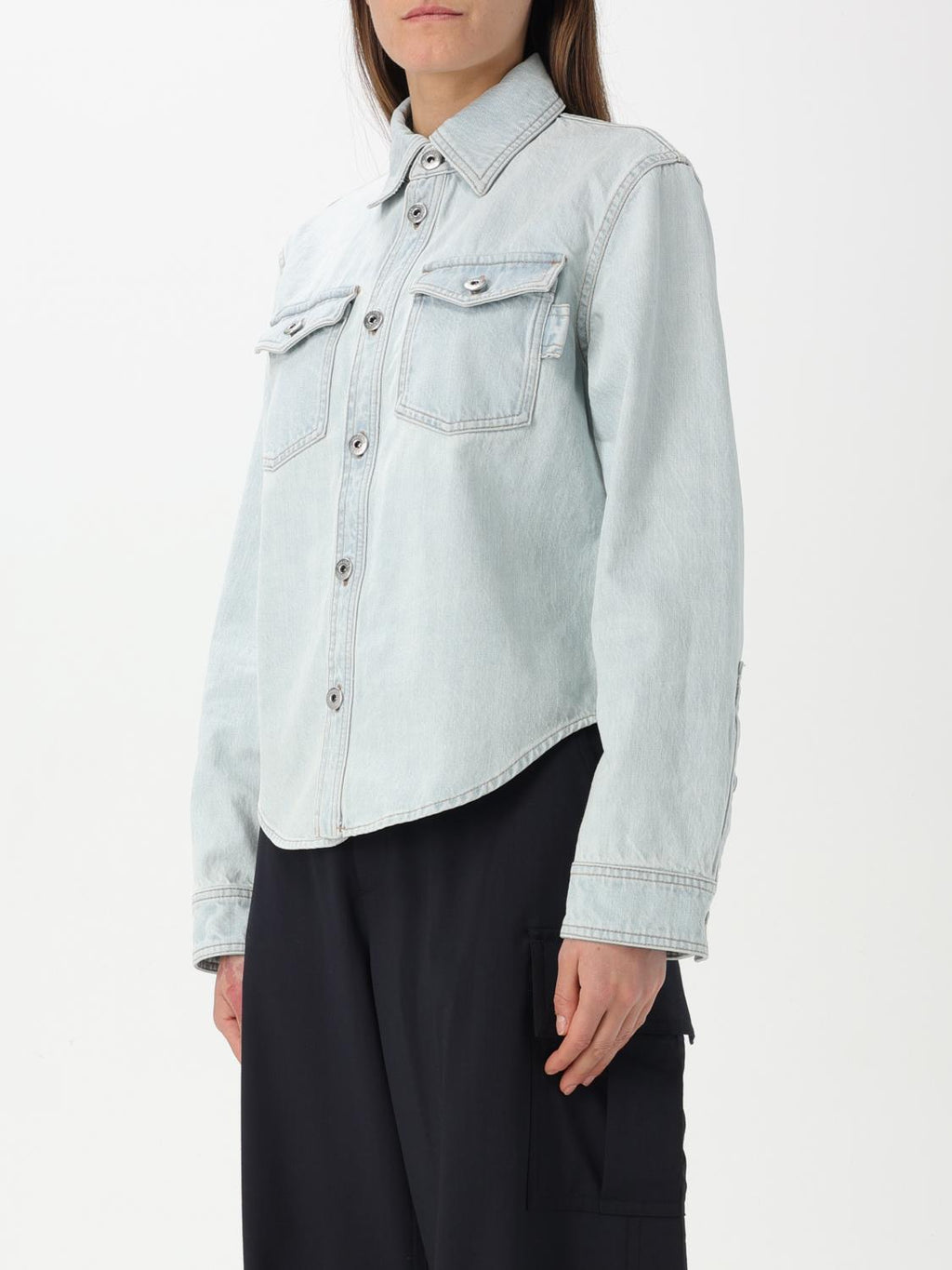 Bottega Veneta Shirt Woman Stone Washed