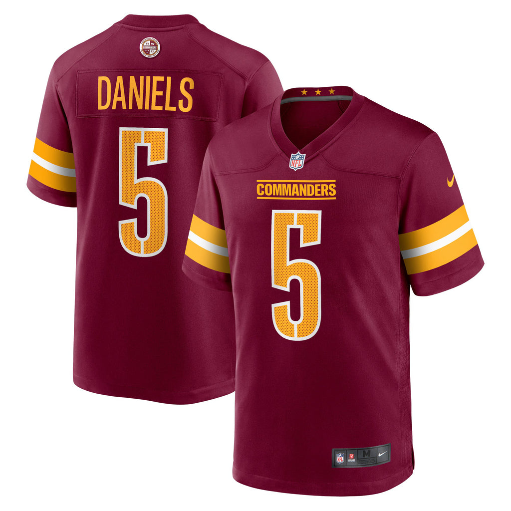 Washington Commanders Jayden Daniels Burgundy Player Game Jersey