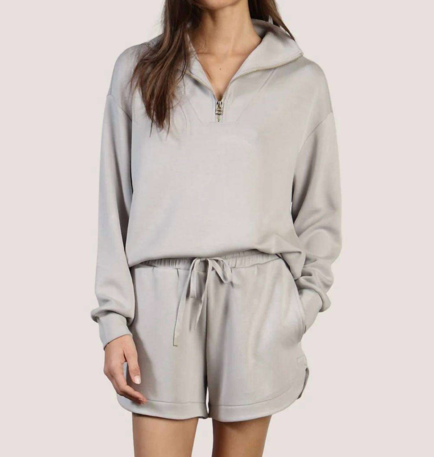 Saturday Shorts In Heather Grey