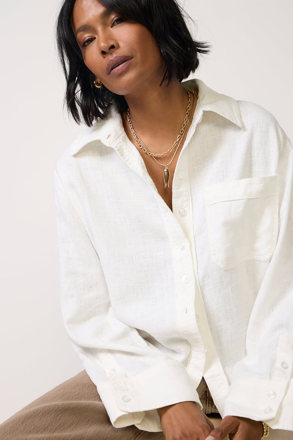 Women's Linen Laurel Top
