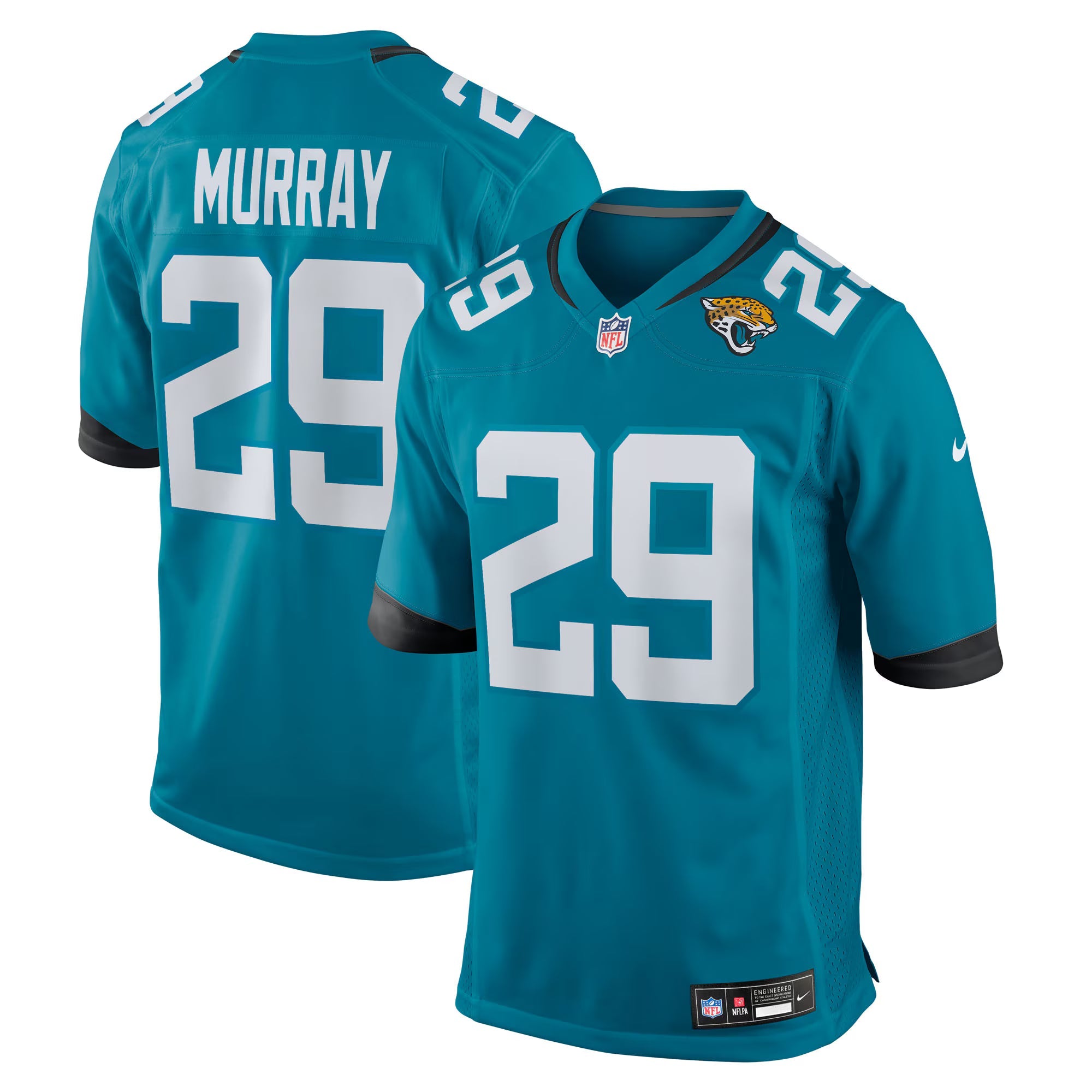 Jacksonville Jaguars Eric Murray Teal Team Game Jersey