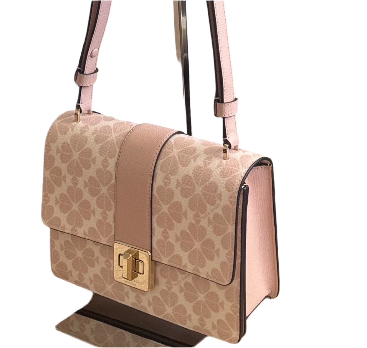 NWT Kate Spade Small Flap Shoulder Spade Flower Leather Bag