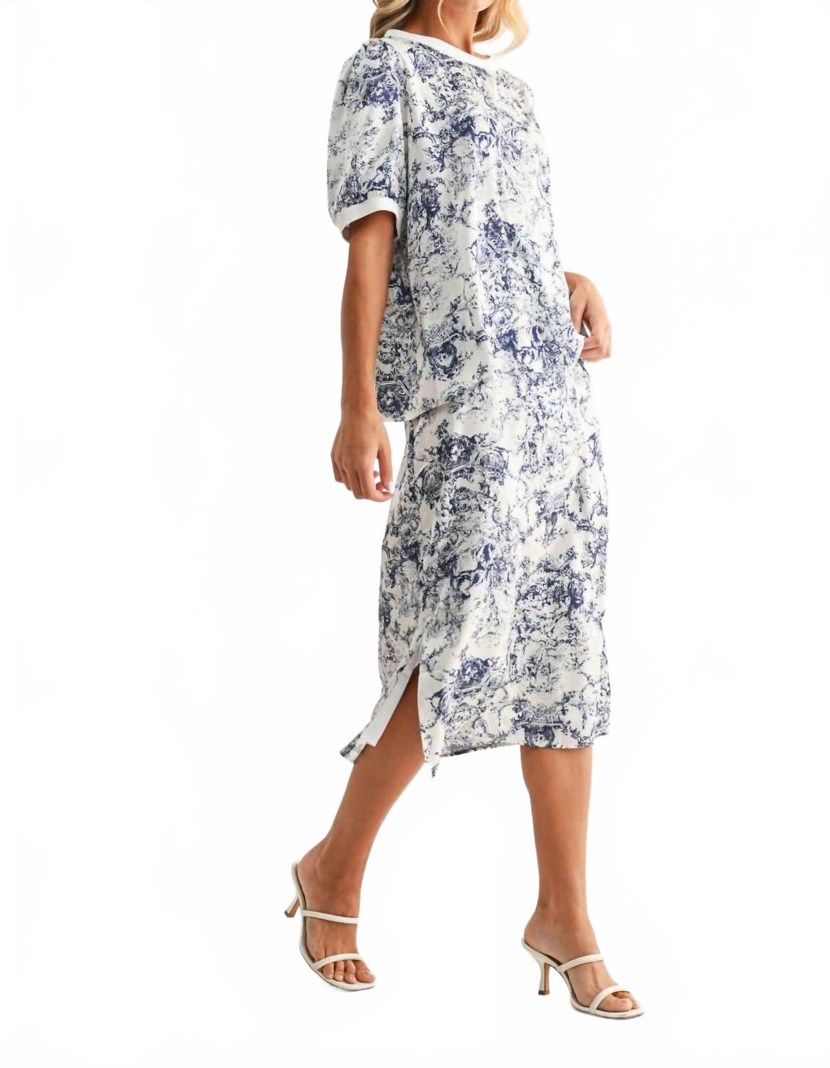 Jareth Midi Skirt In Navy