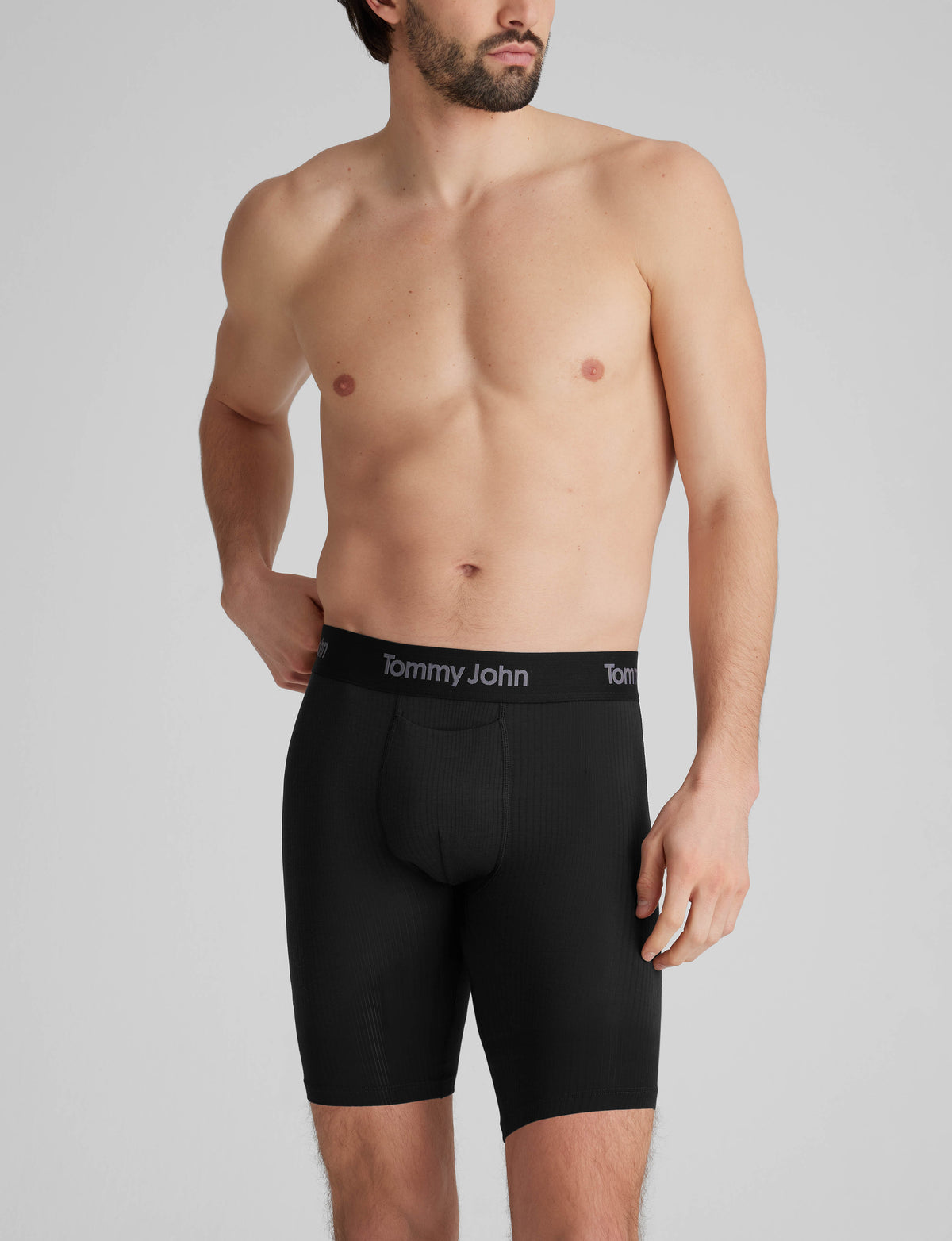 Men's Second Skin Luxe Rib Boxer Brief 8"