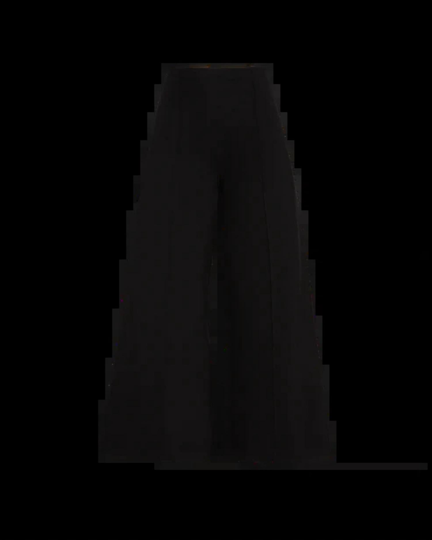 Ponte Knit Wide Leg Pants In Black