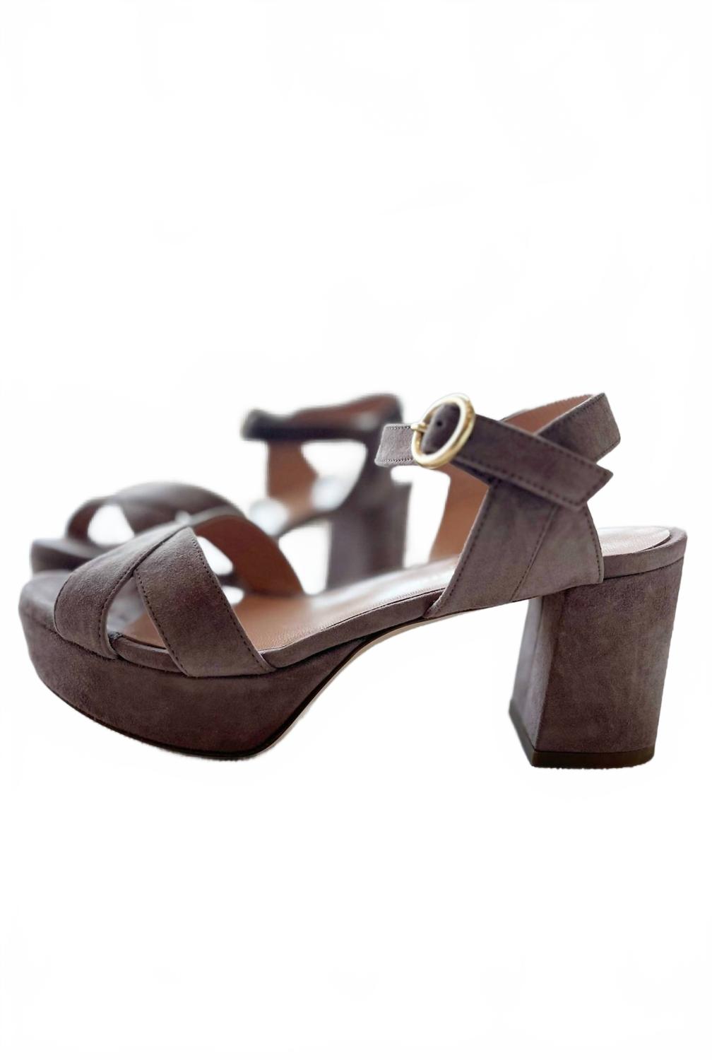 Women's Deidre Suede Heels In Greige