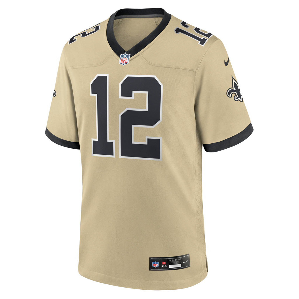 New Orleans Saints Chris Olave Gold Gameday Golds Alternate Game Player Jersey