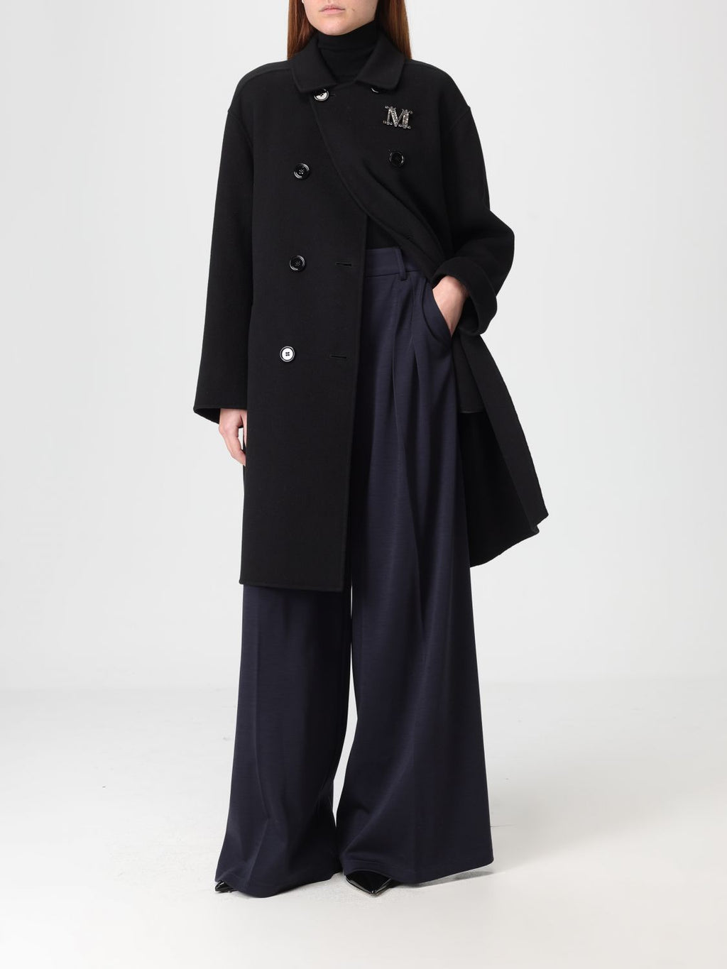 Max Mara Pants Woman Navy