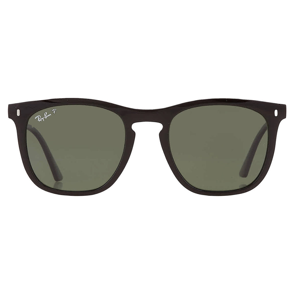 Ray Ban Polarized Green Square Unisex Sunglasses RB2210 901/58 53