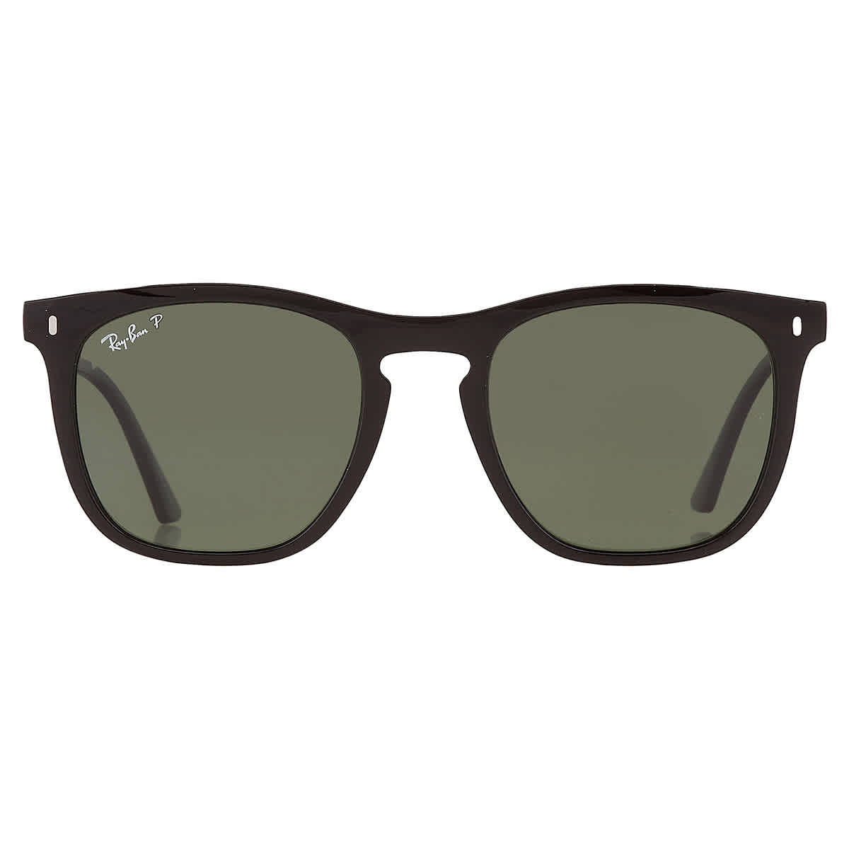 Ray Ban Polarized Green Square Unisex Sunglasses RB2210 901/58 53
