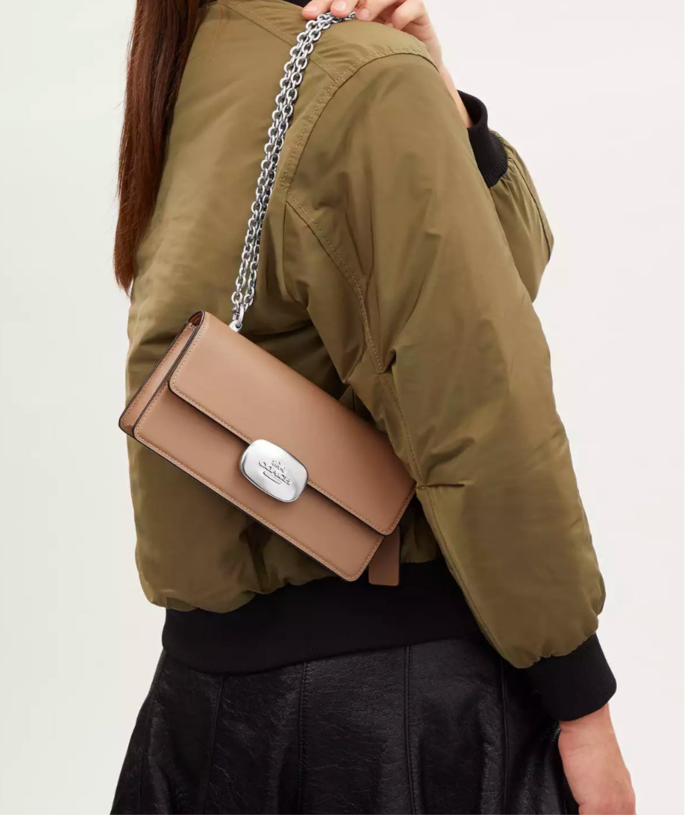 NWT Coach Leather Eliza Flap Crossbody Bag