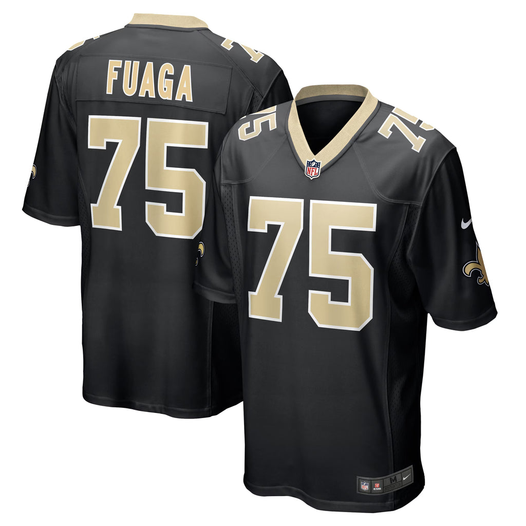 New Orleans Saints Taliese Fuaga Black Game Jersey