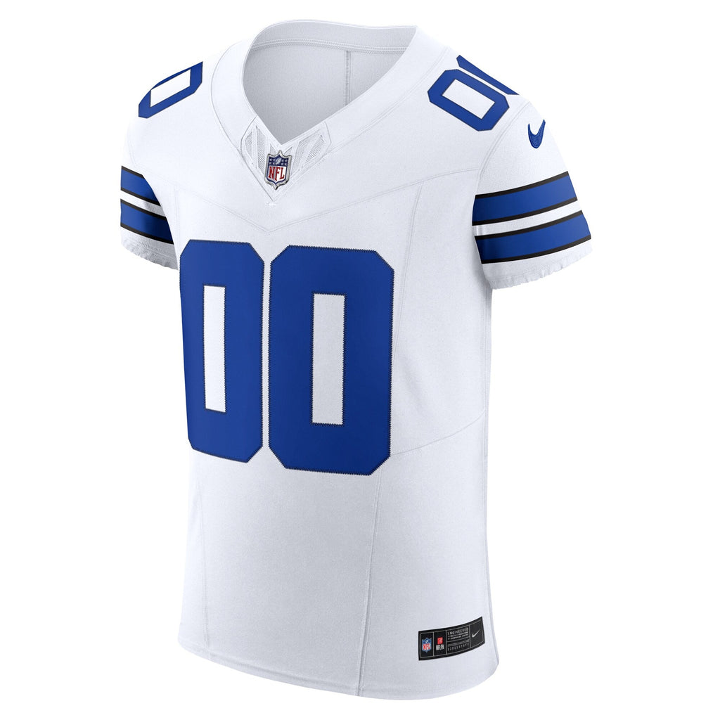 Dallas Cowboys White Vapor F.U.S.E. Elite Custom Jersey