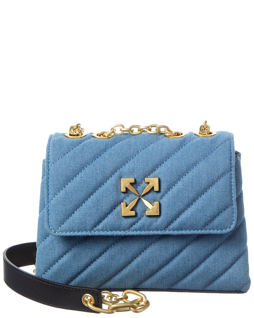 Off-White Jackhammer Denim & Leather Wallet On Chain