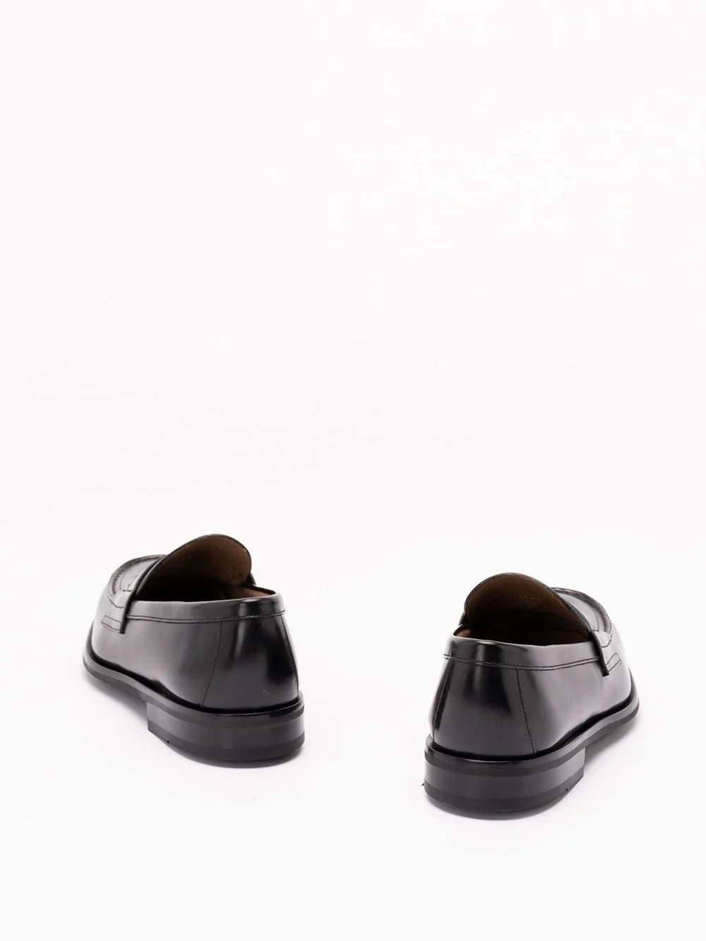 Prada Men Brushed Leather Loafers