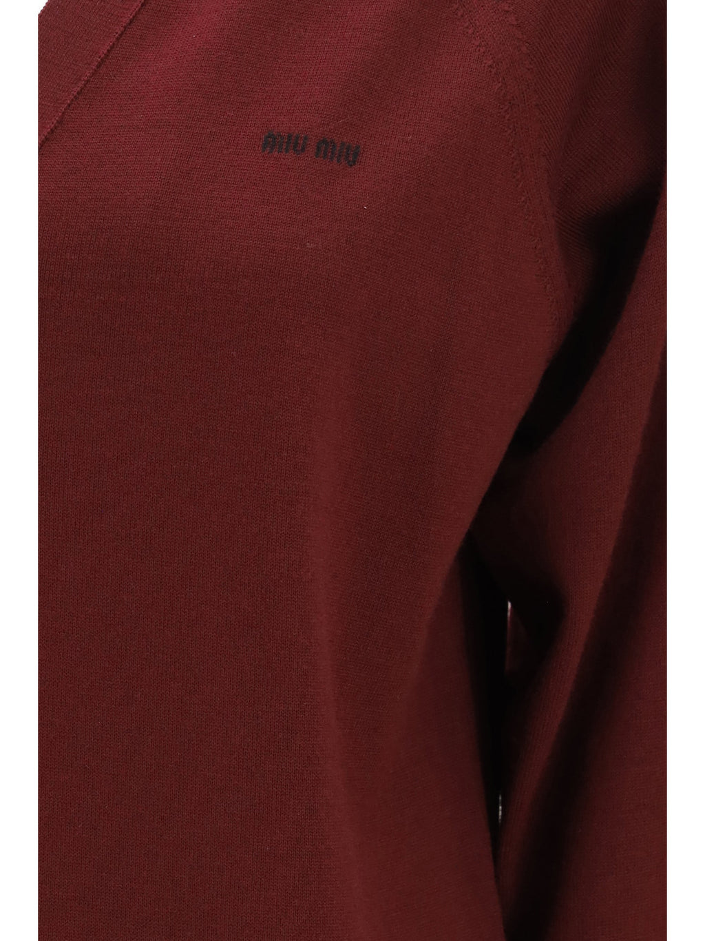 Miu Miu Women Virgin Wool Cardigan With A Collar