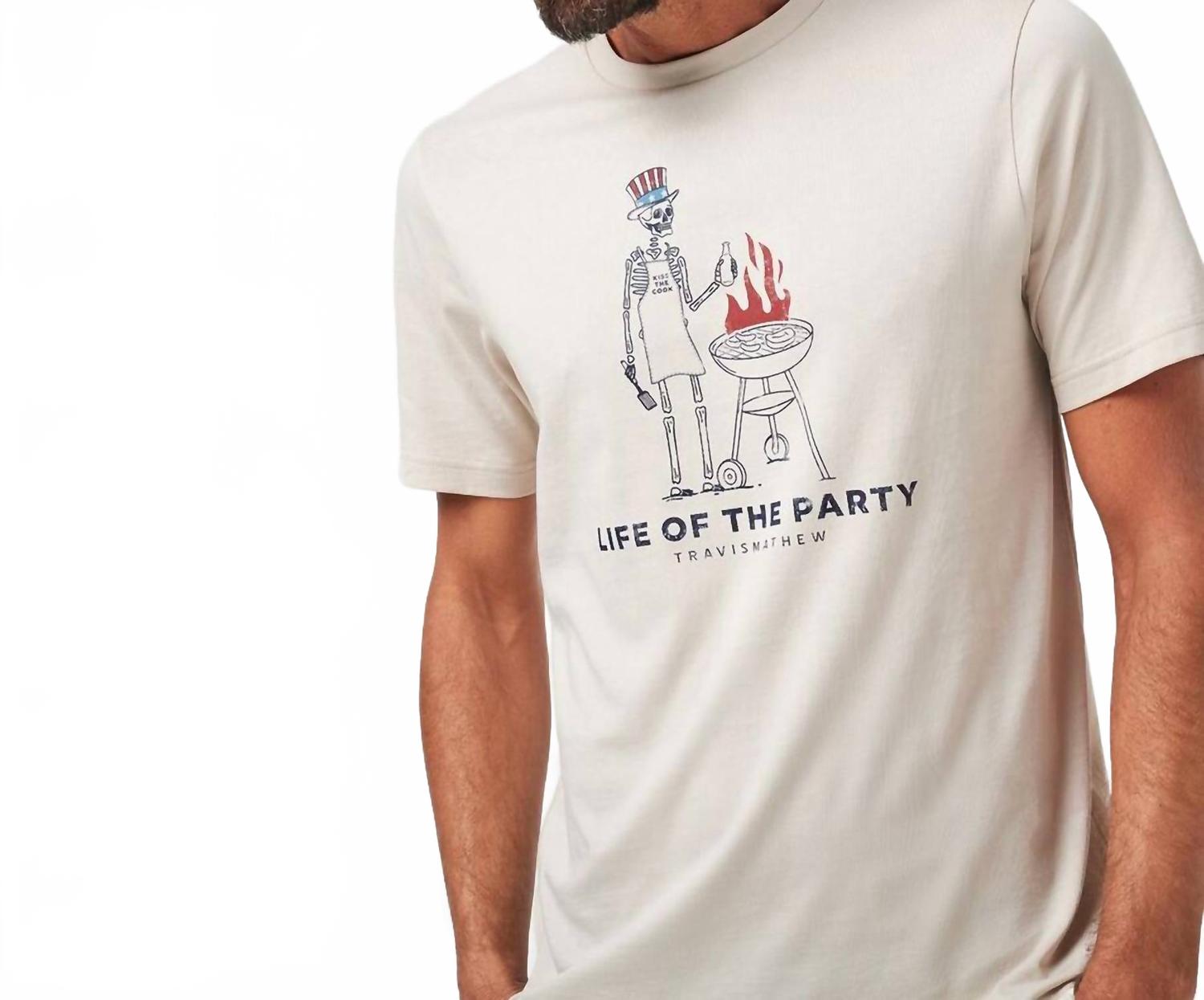 Grill And Thrill Short Sleeve Tee In Italian Sand