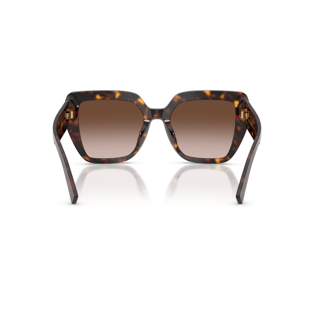 Oversized Tortoiseshell Frame Sunglasses With Gradient Brown Lenses