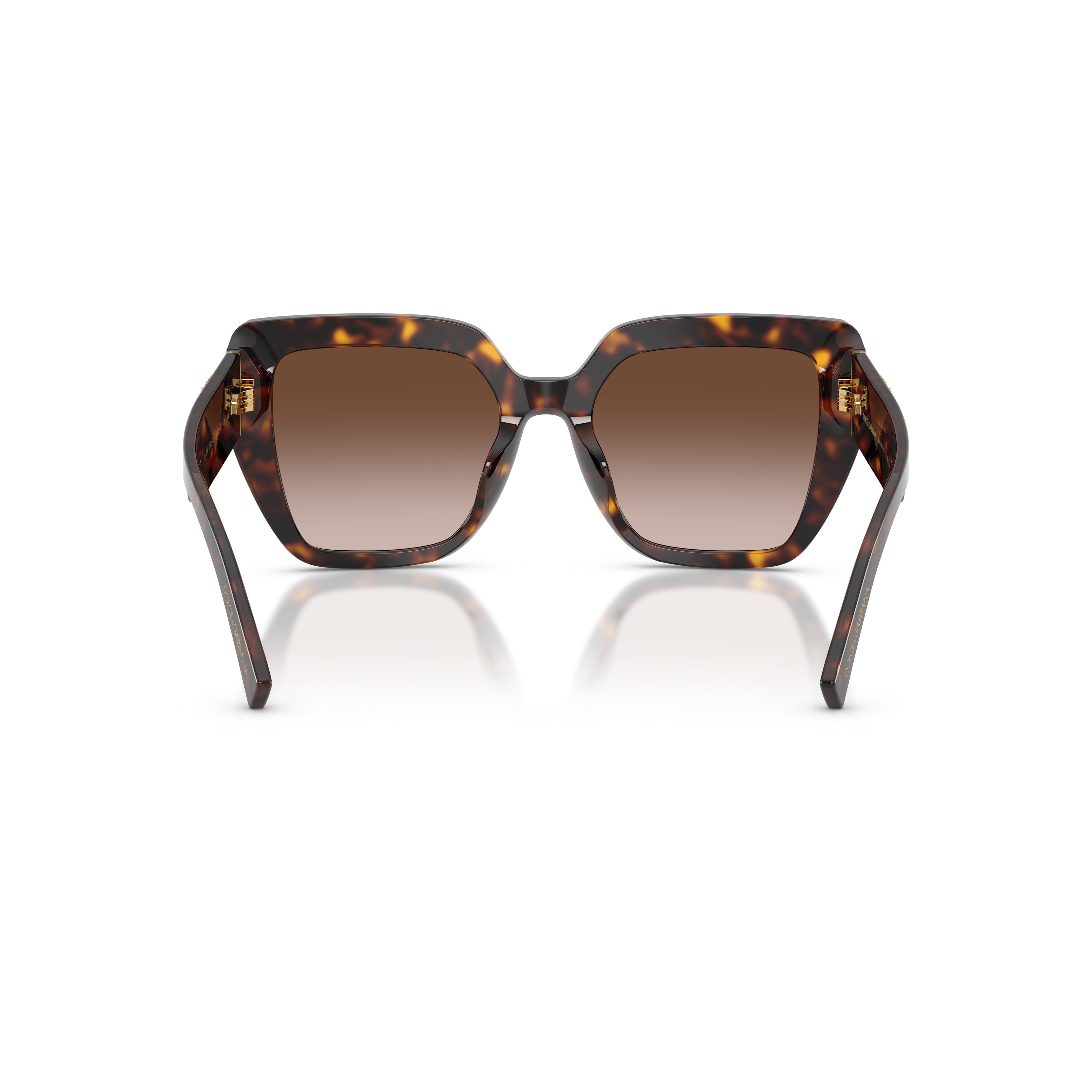 Oversized Tortoiseshell Frame Sunglasses With Gradient Brown Lenses