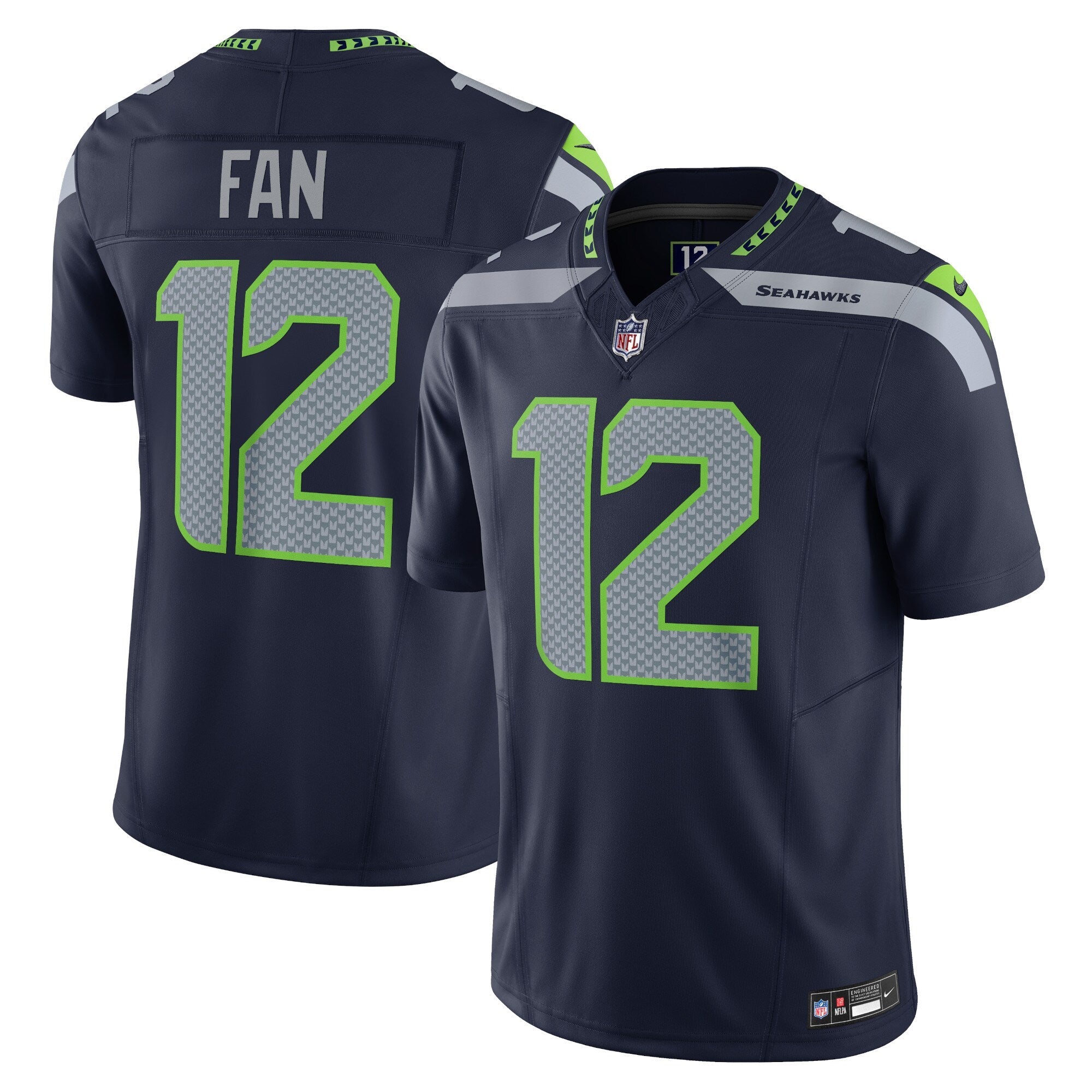 Seattle Seahawks 12s Navy Vapor F.U.S.E. Limited Jersey