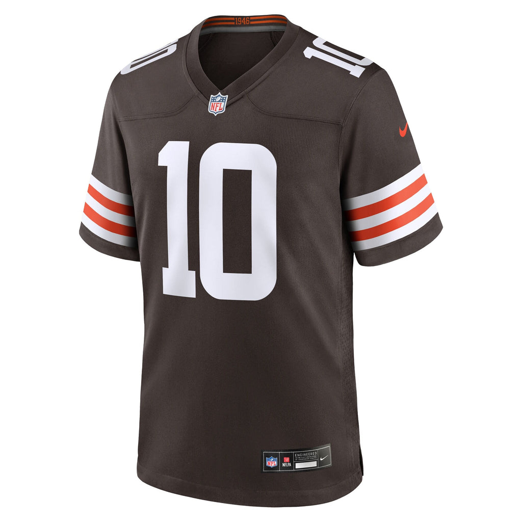 Cleveland Browns Quinshon Judkins Brown 2025 NFL Draft Game Jersey