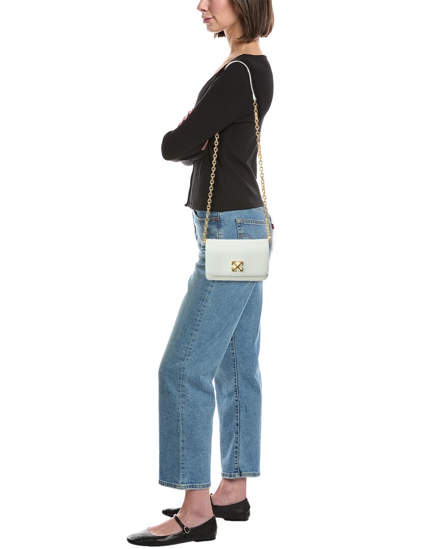 Off-White Jitney Leather Wallet On Chain