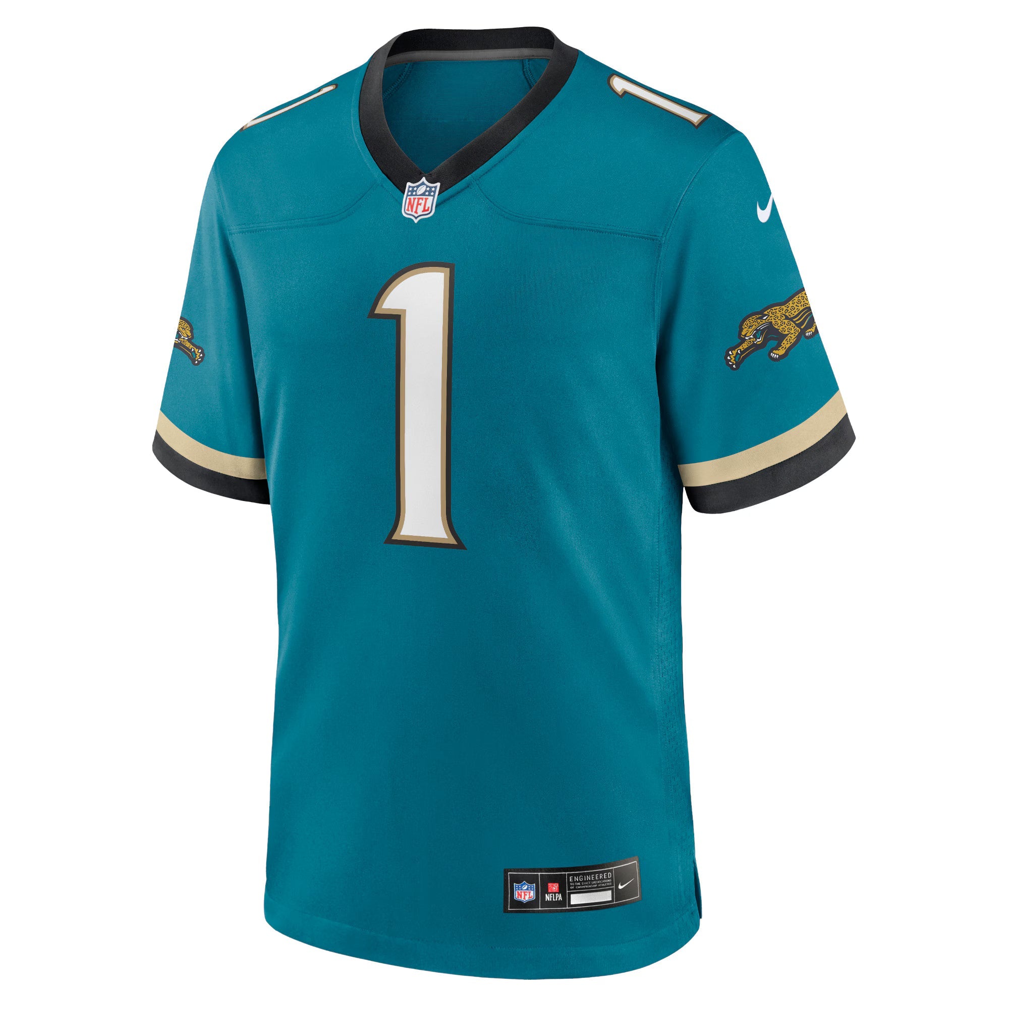 Jacksonville Jaguars Travis Etienne Jr Teal Prowler Throwback Player Game Jersey