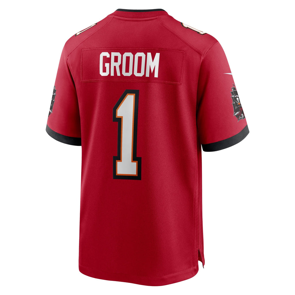 Tampa Bay Buccaneers Number 1 Groom Red Game Jersey