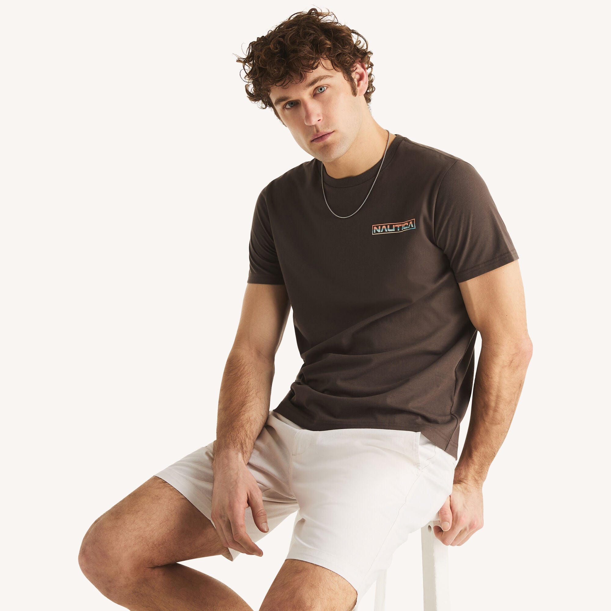 Nautica Mens Sailboat Graphic T-Shirt