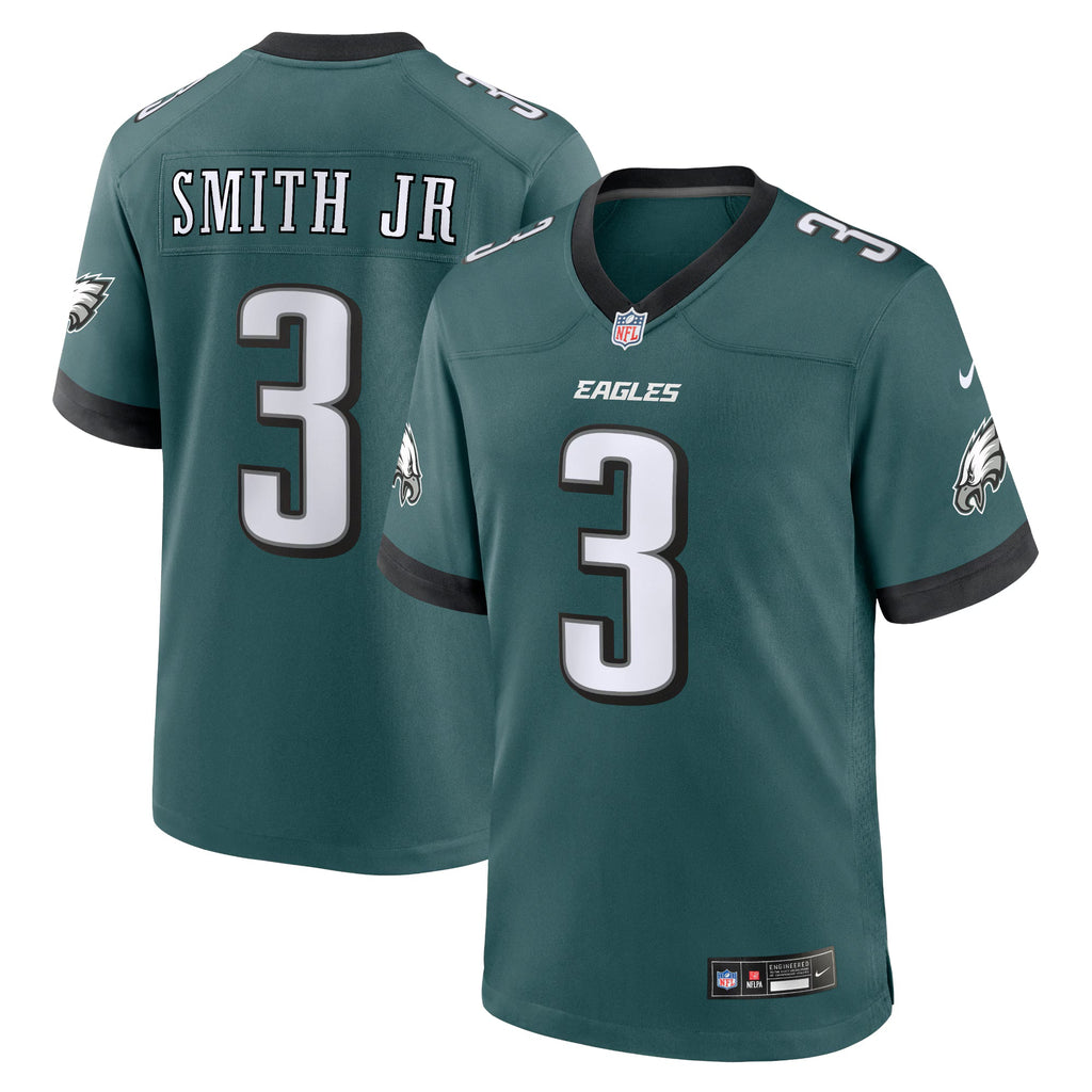 Philadelphia Eagles Nolan Smith Midnight Green Team Game Jersey