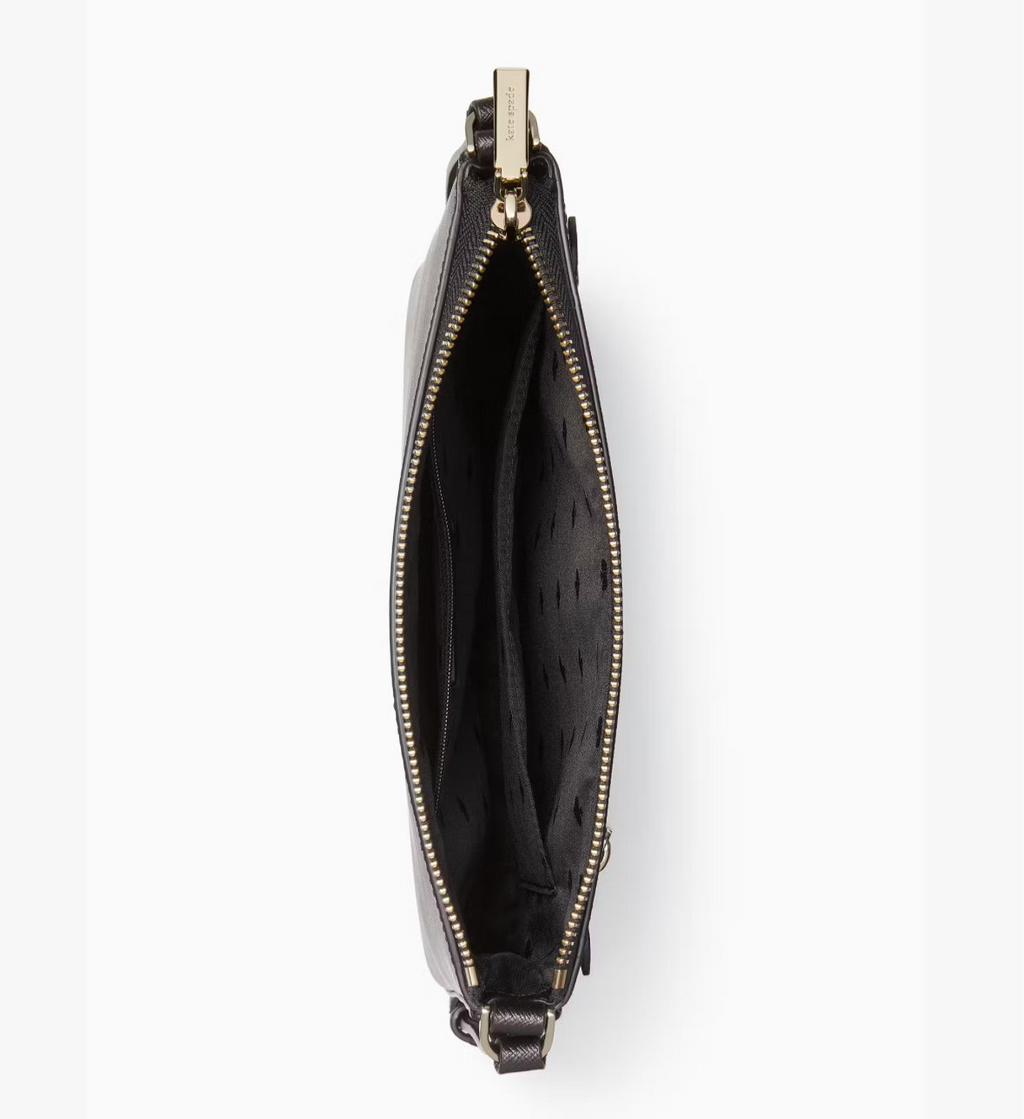 NWT Kate Spade Sadie Large Crossbody Leather Bag in Black