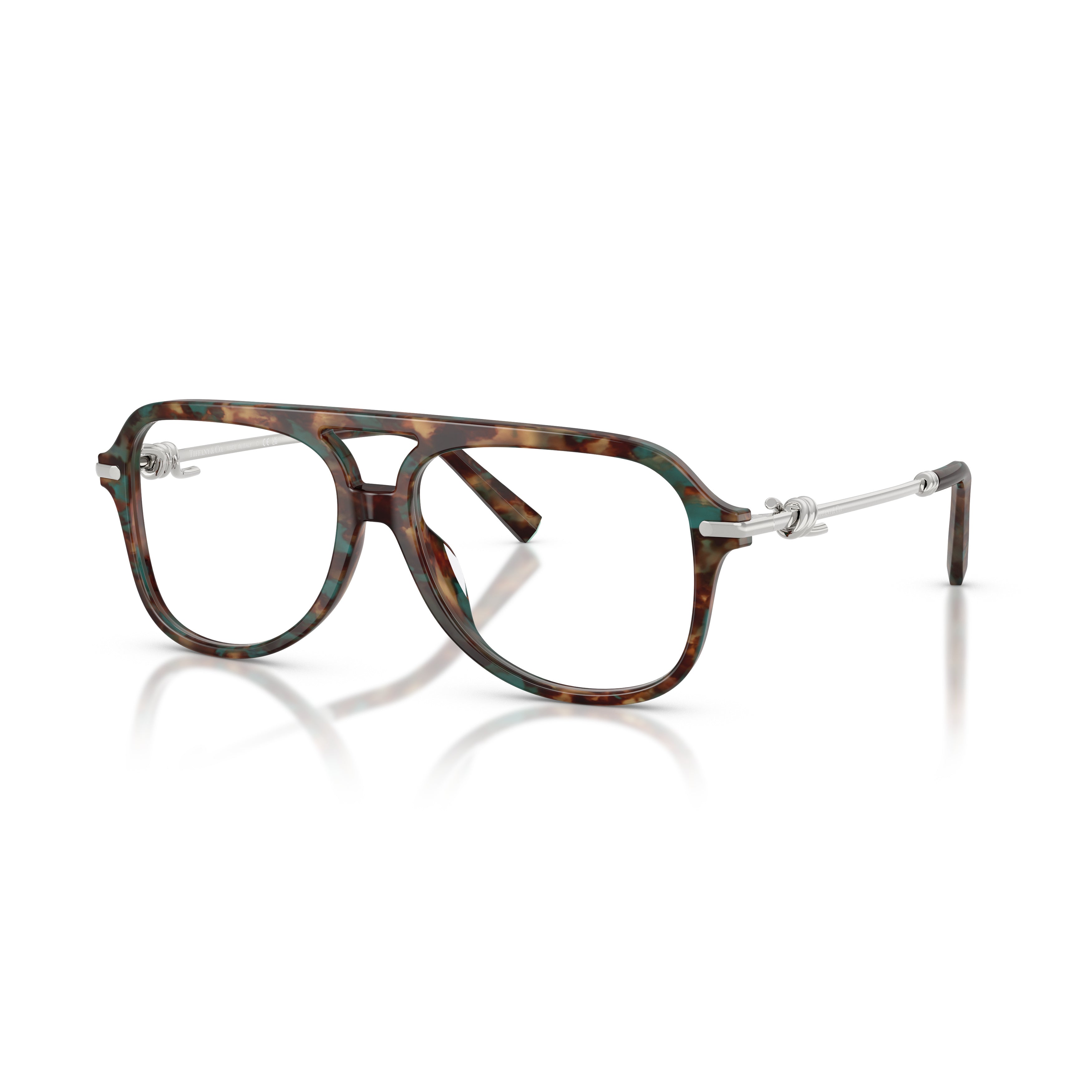 0Tf2283 Aviator-Style Eyeglasses with Tortoiseshell Acetate