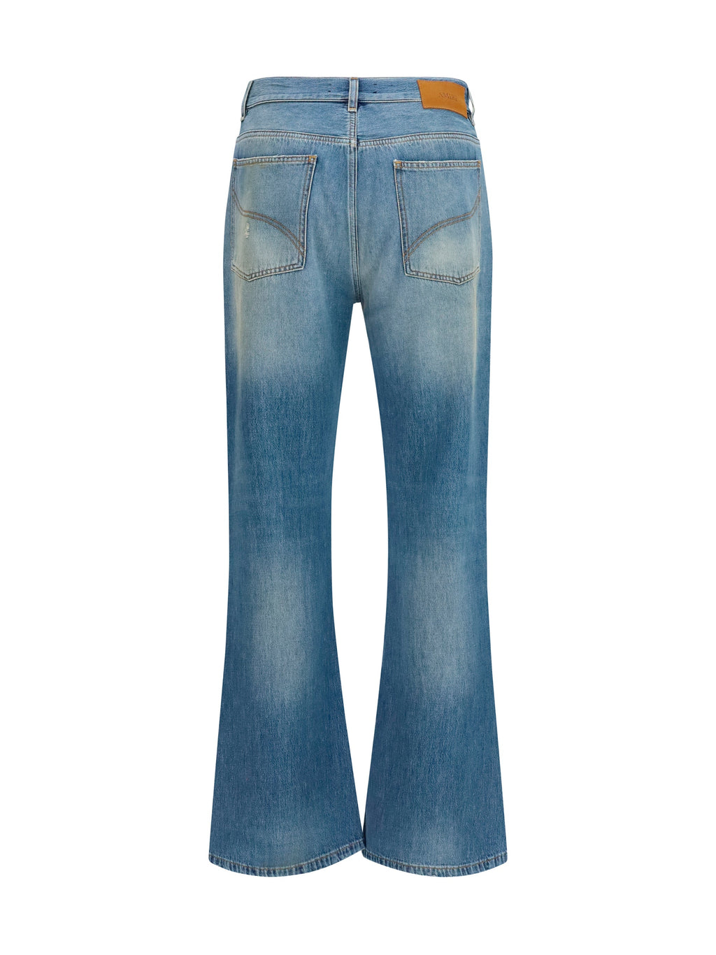 Amiri Men Slash Flared Distressed Jeans